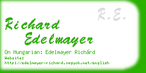 richard edelmayer business card