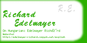 richard edelmayer business card